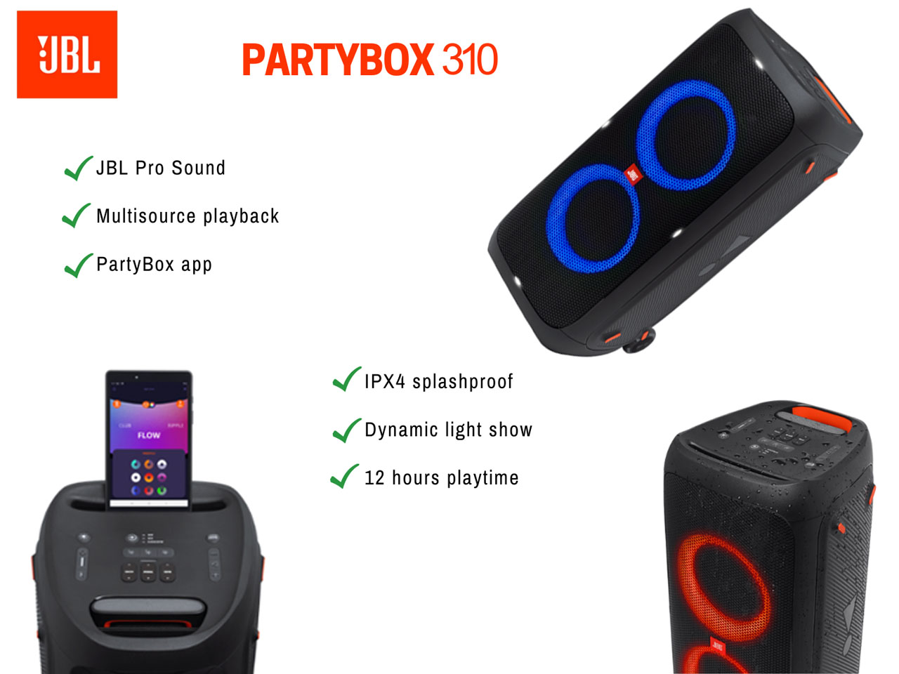 JBL partybox 310 speaker 1